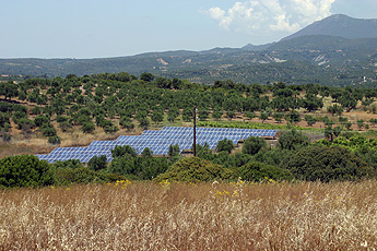 Solaranlage auf dem Peloponnes