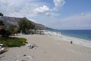 Plaka bei Leonidio Strand