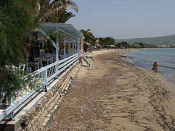 Gialova Tavernen am Strand
