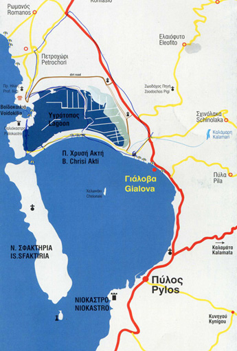 Navarino Bucht Karte
