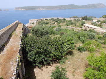 Py´los Festung Blick auf Navarino Bucht