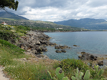 Weg von Stoupa nach Agios Nikolaos