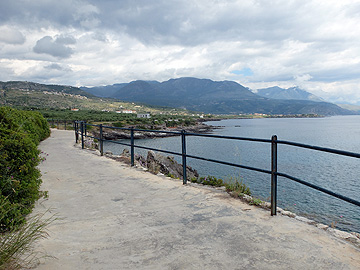 Radwanderweg von Stoupa nach Agios Nikolaos