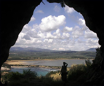Blick aus Nestor Höhle