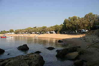 Camping Anemomilos Finikounda Peloponnes - Strand