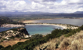 Blick auf die Voidokilia-Bucht